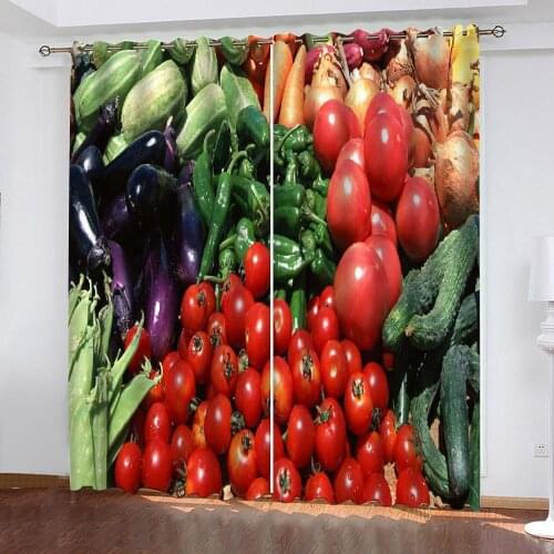 Photo fruit curtains 3D Curtains set For Bed room Living room Office Hotel Home Wall Decorative Decoration curtains