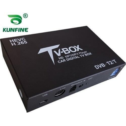 KUNFINE Car Half DIN DVD Player USB Reader Automatically Moves 1/2 on DVB-T2/T