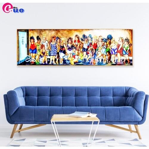 Fat Ladies Diy Daimond Painting 5D Full Square/ Round Cartoon Women Picture Diamond Crystal Cross Stitch Mosaic Wall Art