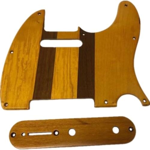 MAPLE WOOD PICKGUARD & CONTROL PLATE FOR TELECASTER GUITAR