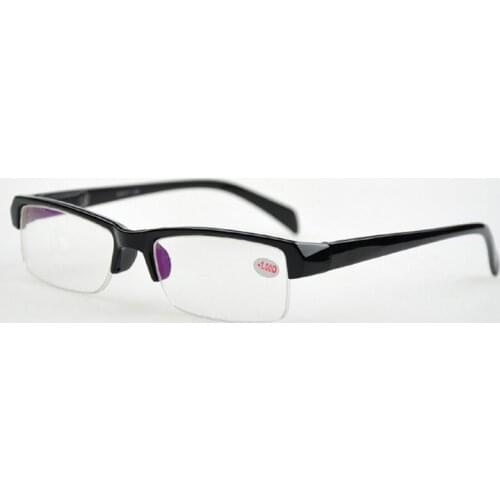 Women Men Fashion Green Film Myopia Glasses Ultralight PC Half Eyeglasses Frame AC Lenses Student -1.0 To -4.0 Unisex M010