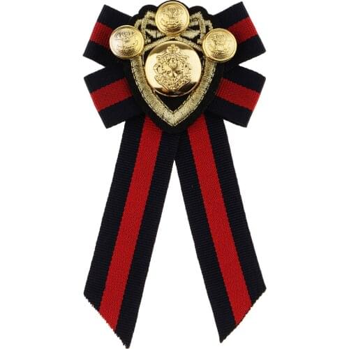 Striped Ribbon Neck Tie Brooch Pin Bow Tie Fo Women Girls, HAPPYTRY Mothers Day