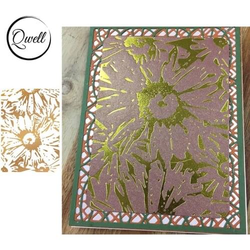 QWELL Metal Hot Foil Plate for Scrapbooking and Cards Making Paper Craft New 2020 die