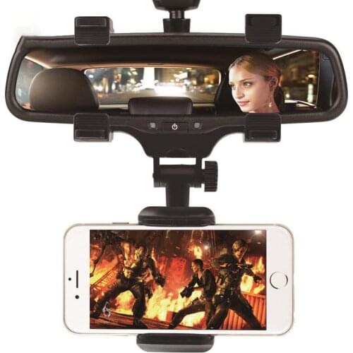Adjustable Car Rearview Mirror Mount Phone Holder Universal Car Bracket GPS Stand Navigate Support Automobile Data Recorder New