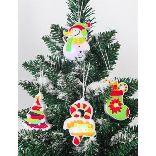 Christmas Cartoon Silicone Snowman Ornament Hanging Fragrance Scented Air Freshener with LED Light Xmas Tree Decoration