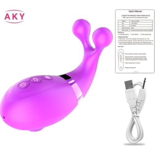 Cute Whale Clitoral Sucking Vibrator For Women Clitoris Stimulator Sucker Oral Tongue Pussy Licking Sex Toys for Adults Couples