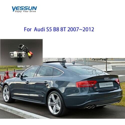 Fisheye rear camera system For Audi S5 B8 8T 20072008 2009 2010 2011 2012 license plate back up camera or housing kits