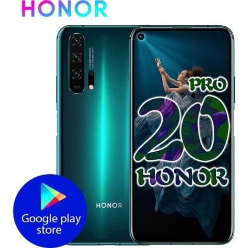 DHL Fast Delivery Honor 20 Pro 4G LTE Smart Phone Fingerprint 48.0MP Kirin 980 8GB RAM 256GB ROM 6.26" 2340X1080 Android 9.0