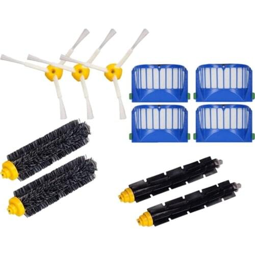 Replacement Accessories Kit 11 Pcs for IRobot Roomba 600 Series 675 690 680 671 652 620 650 Vac Part Filter Roller Brush