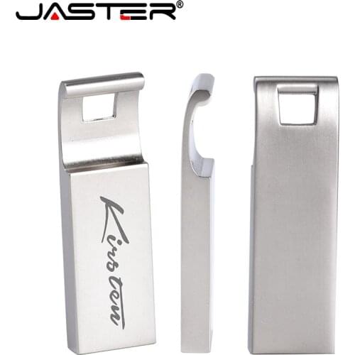 JASTER USB 2.0 metal 64GB 32GB USB Flash Drive 16GB 4GB Pen Drive USB Stick Metal 100% Real Capacity(Over 10pcs Free logo)