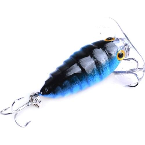 1Pcs Fly fishing Lure Pesca Insects Hrad Bait Bass Cicada Isca Artificial 4cm 4.4g Lures Crankbaits Carp fishing IN001