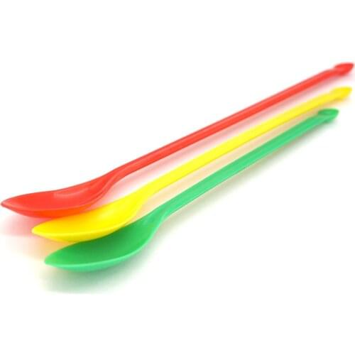 3pcs 14.5cm Plastic Medicinal Spoon Ladle Chemistry Experiment Pharmacy Lab Use