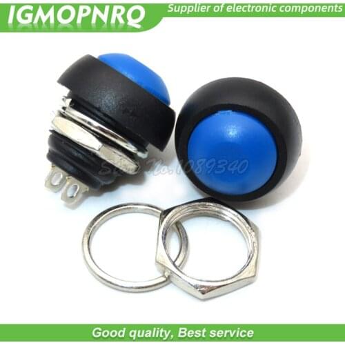 5pcs PBS-33B Blue 12mm Waterproof Momentary Push button Switch IGMOPNRQ