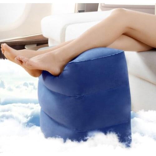 Kids Flight Sleeping Footrest Pillow Resting Pillow On Airplane Car Bus Pillow Inflatable Travel Foot rest Pillow Foot Pad