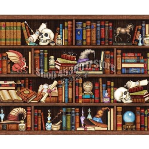 5d Diy Diamond Painting Full Cross Stitch Diamond Mosaic Mystic Realm Gothic Witches & Wizards Literature Paintings,Home Decor