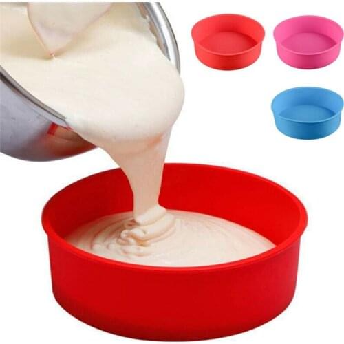 6/8/9 Round Cake Mold Bread Mold Silicone Cake Pan Muffin Mould Chocolate Pastry Baking Tray Mould Kitchen Cake Tools