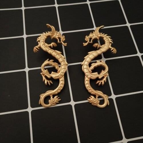 6 pair /lot fashion jewelry metal trendy dragon earring for women