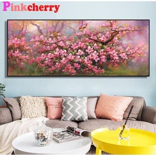 Red Flower Tree Birds Diamond Painting Full Round Square Big Size 5D DIY Diamond embroidery Mosaic Crystal Diamond art