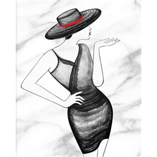 Diamond Painting Full Square/Round Butterfly Tiger Lady Diamond Embroidery Portrait Rhinestone Picture Home Decor