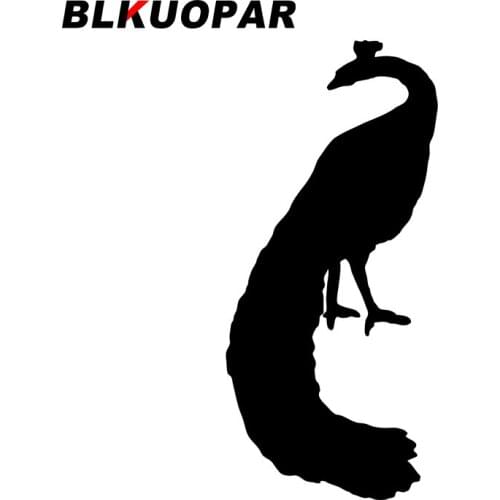 BLKUOPAR for Peacock Car Stickers Sunscreen Scratch-Proof Decals Fashionable Die Cut Windshield Motorcycle Decor Car Goods
