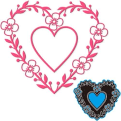 E8BD Heart Metal Cutting Dies Stencil DIY Scrapbooking Album Paper Card Template Mold Embossing Craft Decoration