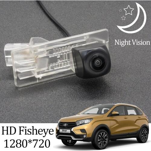 Owtosin HD 720P Fisheye Rear View Camera For Lada XRAY 2015 2016 2017 2018 2019 2020 Car Vehicle Backup Reverse Monitor