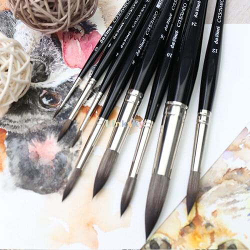 Da Vinci Watercolor Series 5598 Casaneo Paint Brush, Round New Wave Syntheticsl,new "wavy" fiber brush,Art supplies