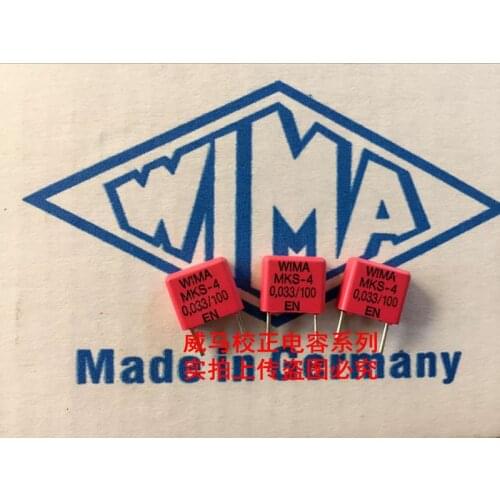 2020 hot sale 10pcs/20pcs WIMA Germany Capacitor MKS4 100V 0.033UF 100V 333 33n P: 7.5mm Audio capacitor free shipping