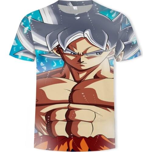 Summer new youth 3DT shirt Japanese anime movie cartoon character fashion cool O-neck handsome T-shirt short sleeves
