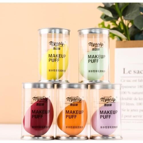 Mini soft Makeup SpongeLatex Free Beauty Cosmetic Blender Puff Free Sample Varied Color Eyes Detail Blending Mini Egg Puff