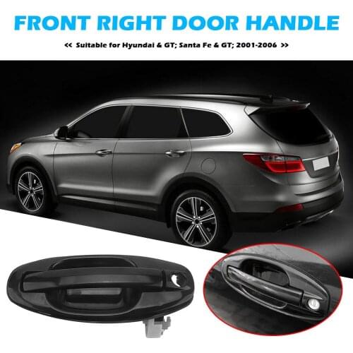 Exterior Door Panel Pull Trim Cover Car Outside Outer Exterior Door Handle Replacement for HYUNDAI Santa Fe 01-06