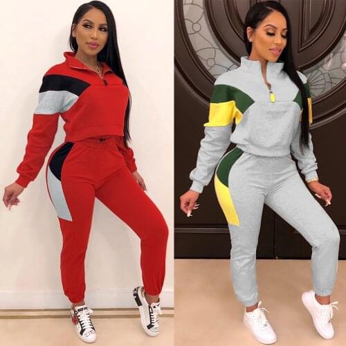Ueteey New Two-piece Casual Tracksuit Long Sleeve Women Pant Set