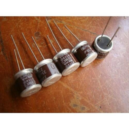 Original new 100% 35V 220uF brown gown small fever electrolytic capacitor (Inductor)