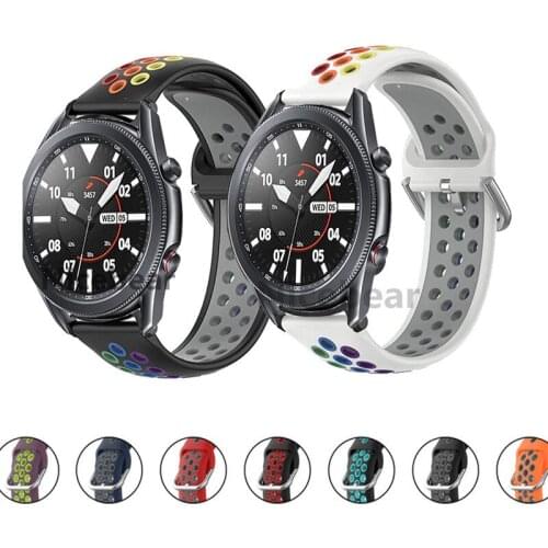 Wrist Strap For Samsung Galaxy Watch 3 45mm 41mm Silicone Band Bracelet for Samsung 46mm 42mm Watch Active 2 40mm 44mm Watchband