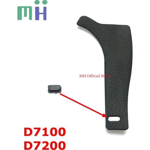 Original For Nikon D7100 D7200 Rear Rubber Back Cover Thumb Rubber Cover Camera Replacement Spare Part