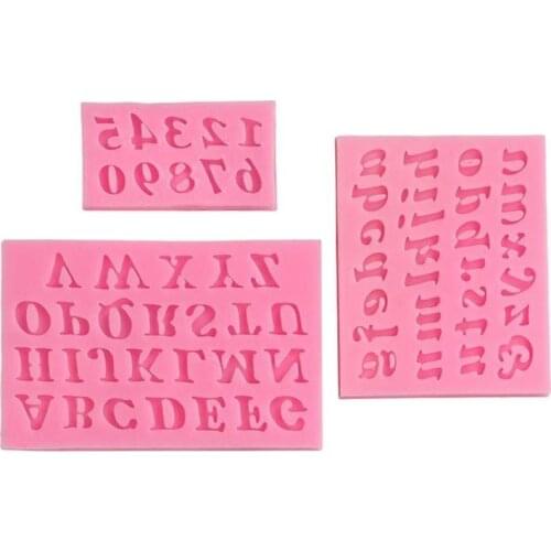 Silicone Sugarcraft Letter Number Mold Fondant Mold Cake Decorating Tools Chocolate Mold Kitchen Baking Mould
