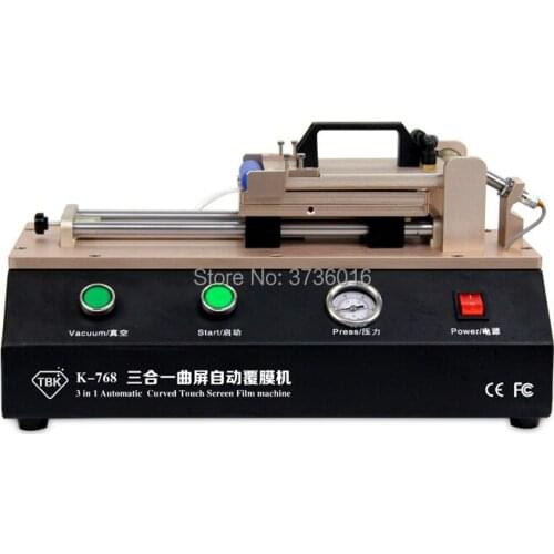 TBK 768 Build In Pump Auto Edge Oca Polarizer Film Laminating Machine For Edge Lcd Edge Film Machine