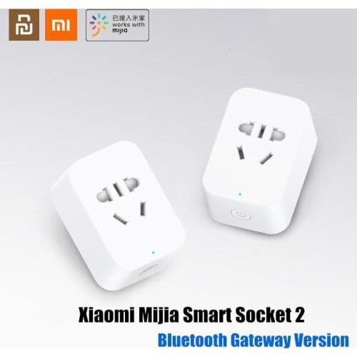 Xiaomi Mijia Smart Socket 2 Bluetooth Gateway Edition Power Static Remote Timing Countdown Intelligent Linkage Work For Mijia