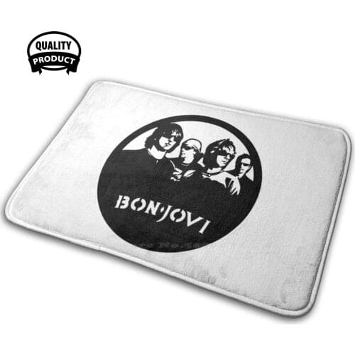 Vinyl Soft House Family Anti-Slip Mat Rug Carpet John Band 80S Bands 90S Bands Retro Vintage Vinyl Black White