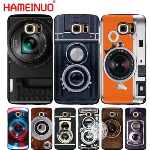 HAMEINUO Vintage Camera lens cell phone case cover for Samsung Galaxy S7 edge PLUS S8 S6 S5 S4 S3 MINI