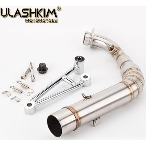 BWS125 BWS 125 motorcycle exhaust performance 304 stainless steel Middle Link pipe bend slip on for Yamaha BWS 125 150 ZUMA125