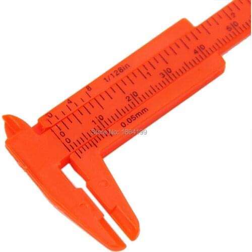 0-80mm Microblading Eyebrow Measuring GAUGE Permanent Makeup brow ruler caliper mini plastic caliper measuring tools 10pcs/lot