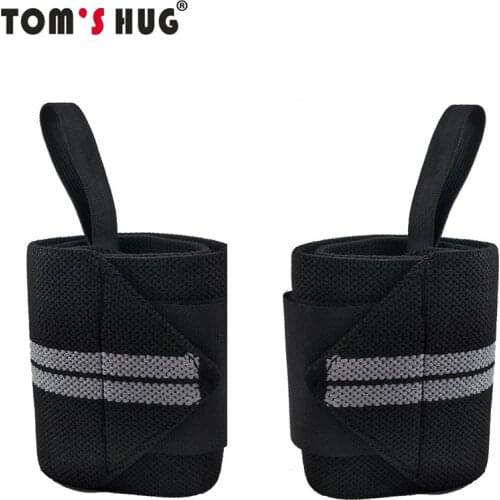 1 Pair Adjustable Wristband Wrist Support Brace Toms Hug Brand Professional Sports Protection Wristbands Wrist Protect Grey