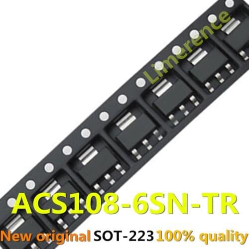 10PCS ACS108-6SN-TR SOT223 0.8A 600V SOT-223 ACS108-6SN ACS108 108-6S SOT ACS108-6S Support the BOM one-stop supporting services