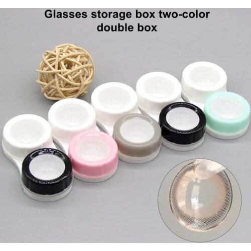 5Pcs Contact Lenses Holder Contact-Lens Case Eye Contact-Lens Box Travel-friendly Wear Resiatant Soak Storage Contact-Lense Case