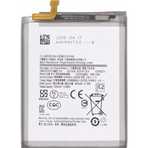 5pcs /lot 3500mAh 13.48Wh EB-BA606ABU Replacement Battery For Samsung Galaxy A60 SM-A606F SM-A6060 Phone Batteries