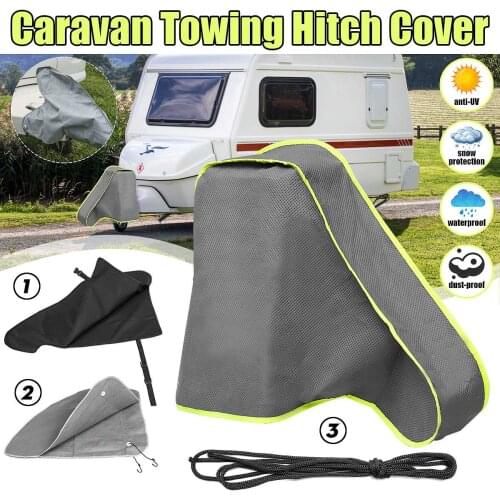 92x47x62cm Waterproof Caravan Tailer Towing Hitch Coupling Lock Cover Dustproof for RV Truck