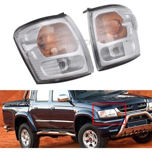 Car Front Corner Side Light Indicator Lamp for Toyota Hilux 2001-05 Facelift Auto Side Turn Signal Lamps Day Time Running Lights