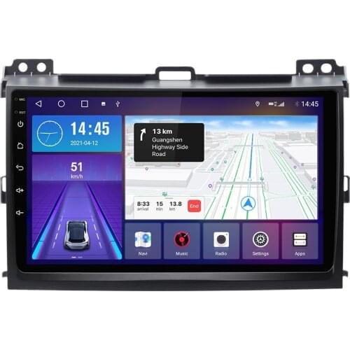 Car Multimedia player For Toyota Land Cruiser Prado 120 2004-2009 Android 10.0 Autoradio GPS Navigation Radio Headunit Camera