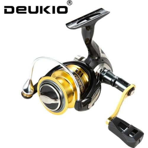 DEUKIO Fishing Reels 7.1:1 High Speed Spinning Reel fishing Metal Spool Body Handle Fishing Reels Carp Fish Spinning Wheel Pesca